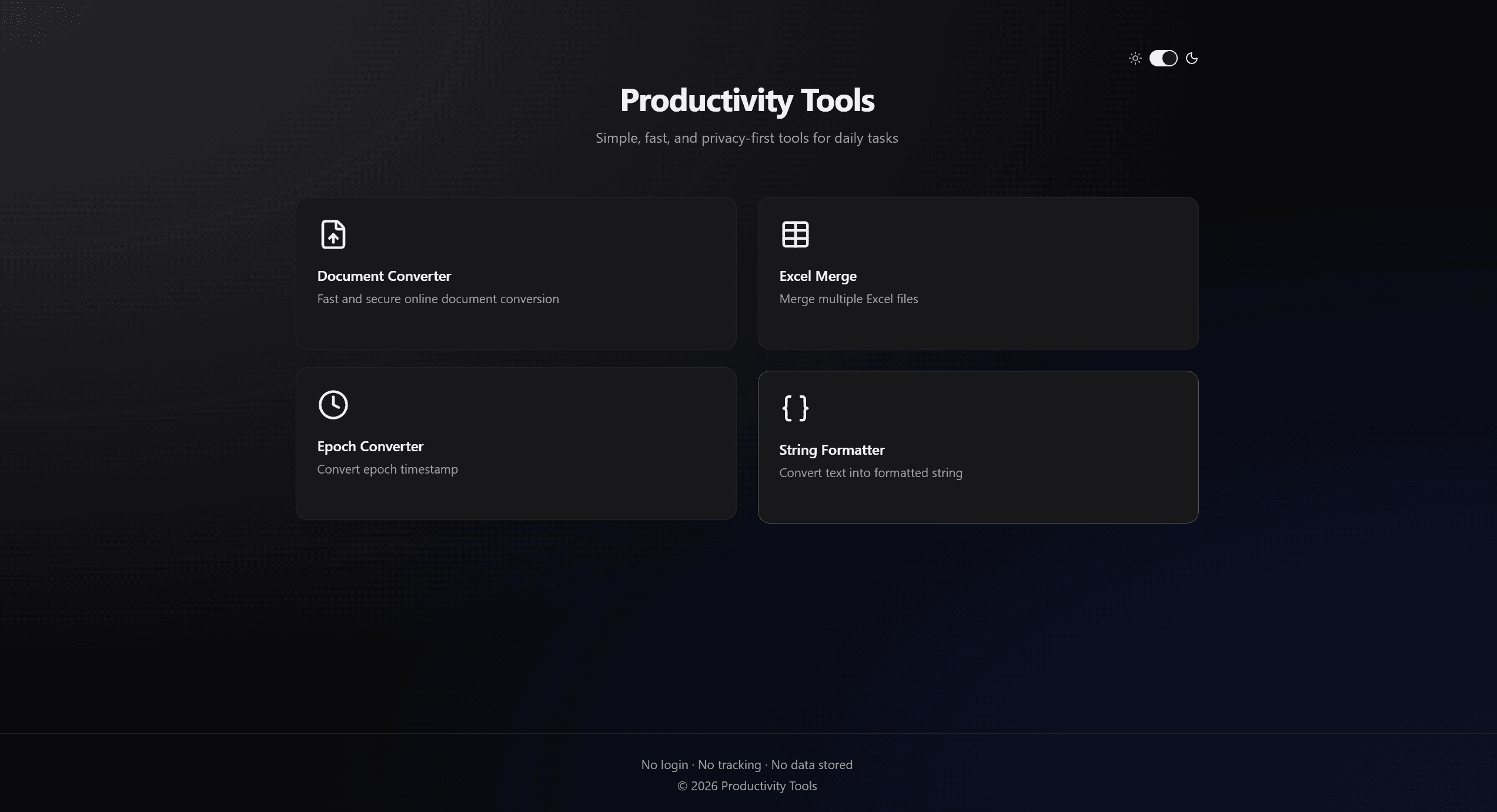 Privacy-First Productivity Suite